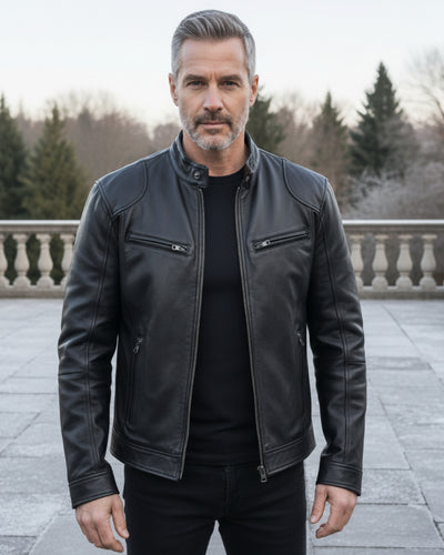 Balford Classic Leather Jacket men’s warm jacket